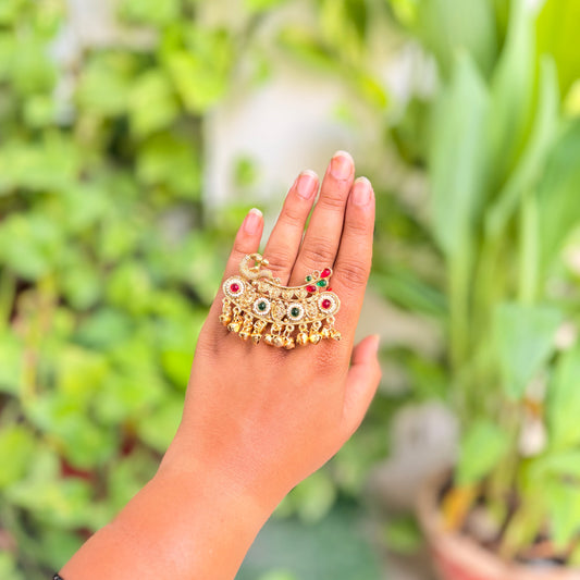 Devika Double Finger Ring