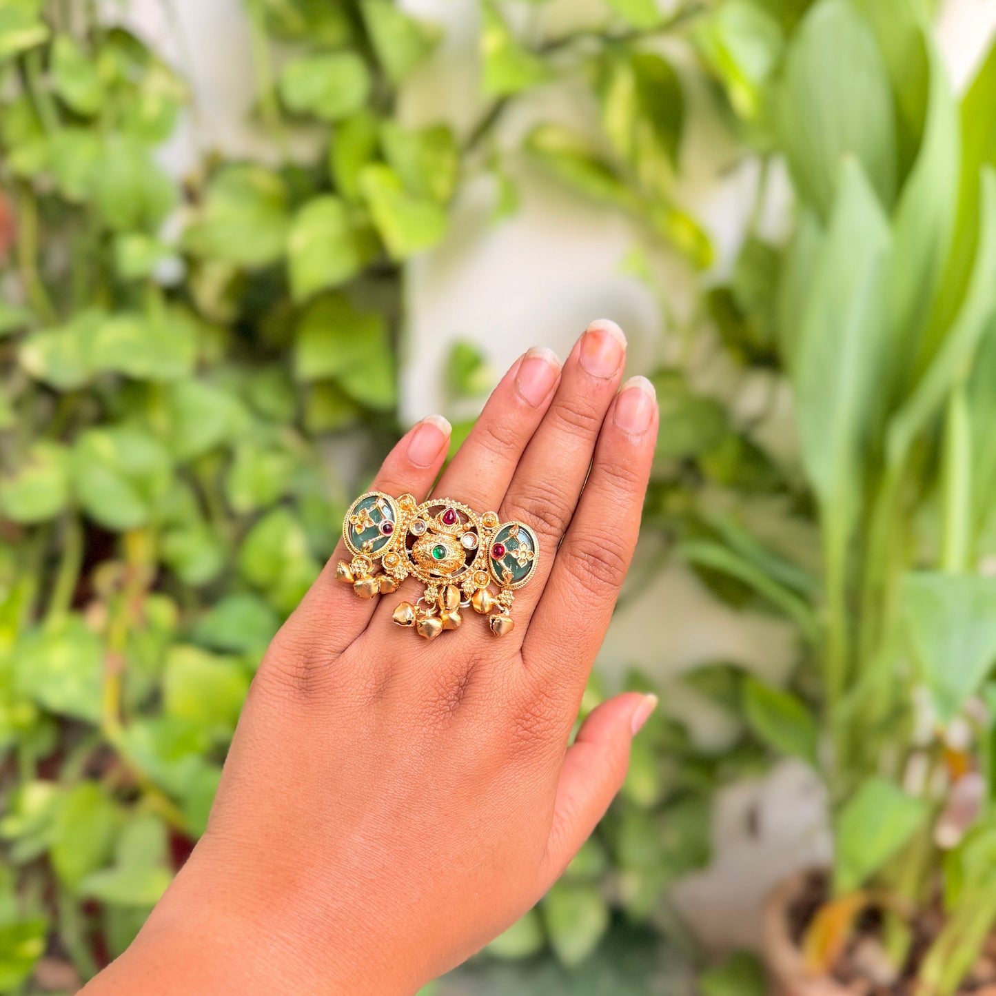 Lotus Kashmiri Ring